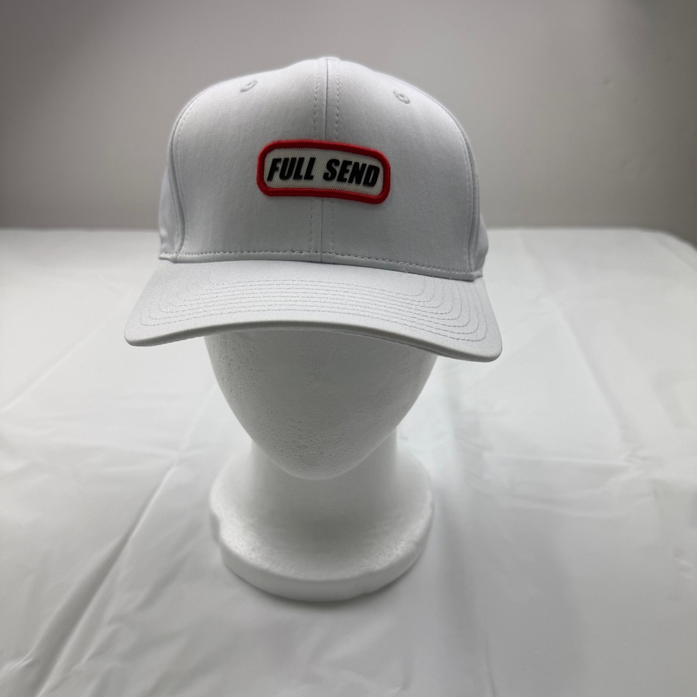 Full Send Golf Snapback Hat Mens White Red Logo Patch Adjustable Cap Nelk Boys
